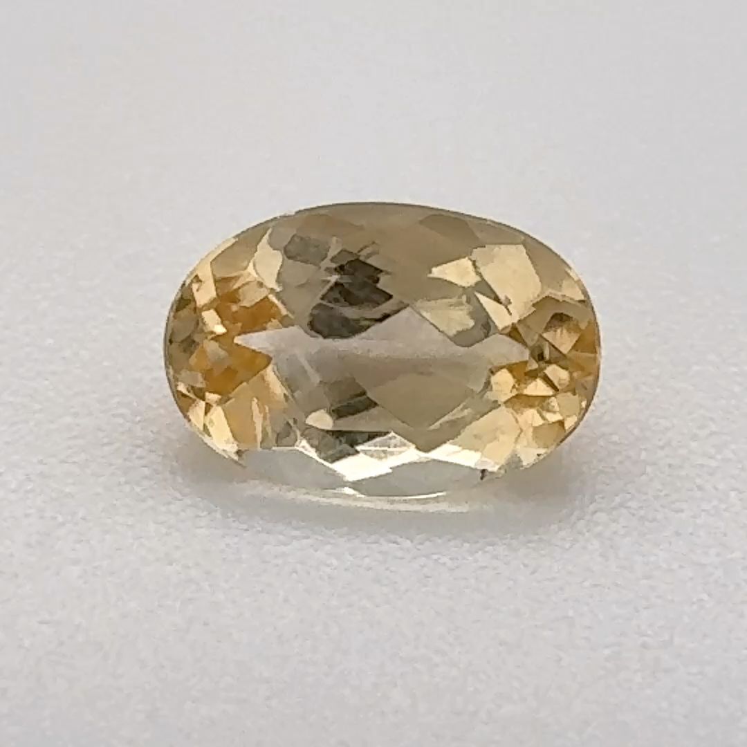 Oval Yellow Topaz 0.91ct loose gemstone