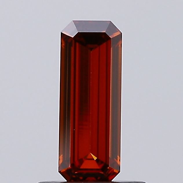 Emerald Fancy Vivid Orange Lab-grown Diamond 0.6ct VS1 loose diamond