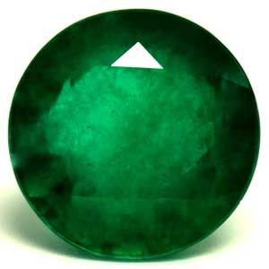 Round Green Emerald 3.61ct loose gemstone