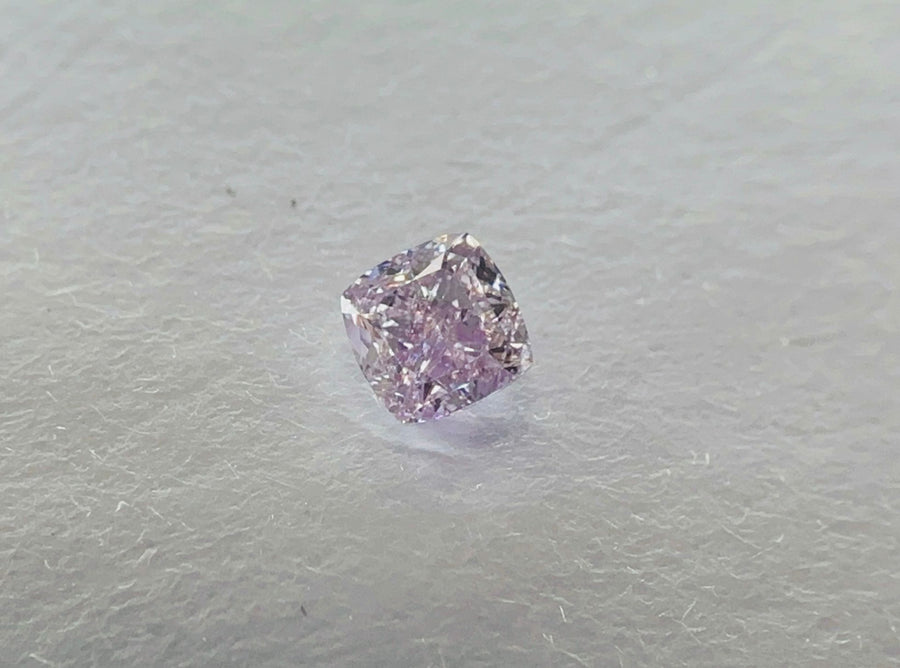 Cushion Fancy Pink Purple Natural Diamond 0.25ct SI2 loose diamond