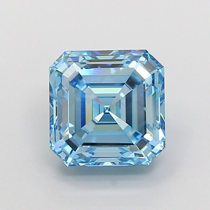Asscher Fancy Vivid Blue Lab-grown Diamond 4.09ct VS1 loose diamond