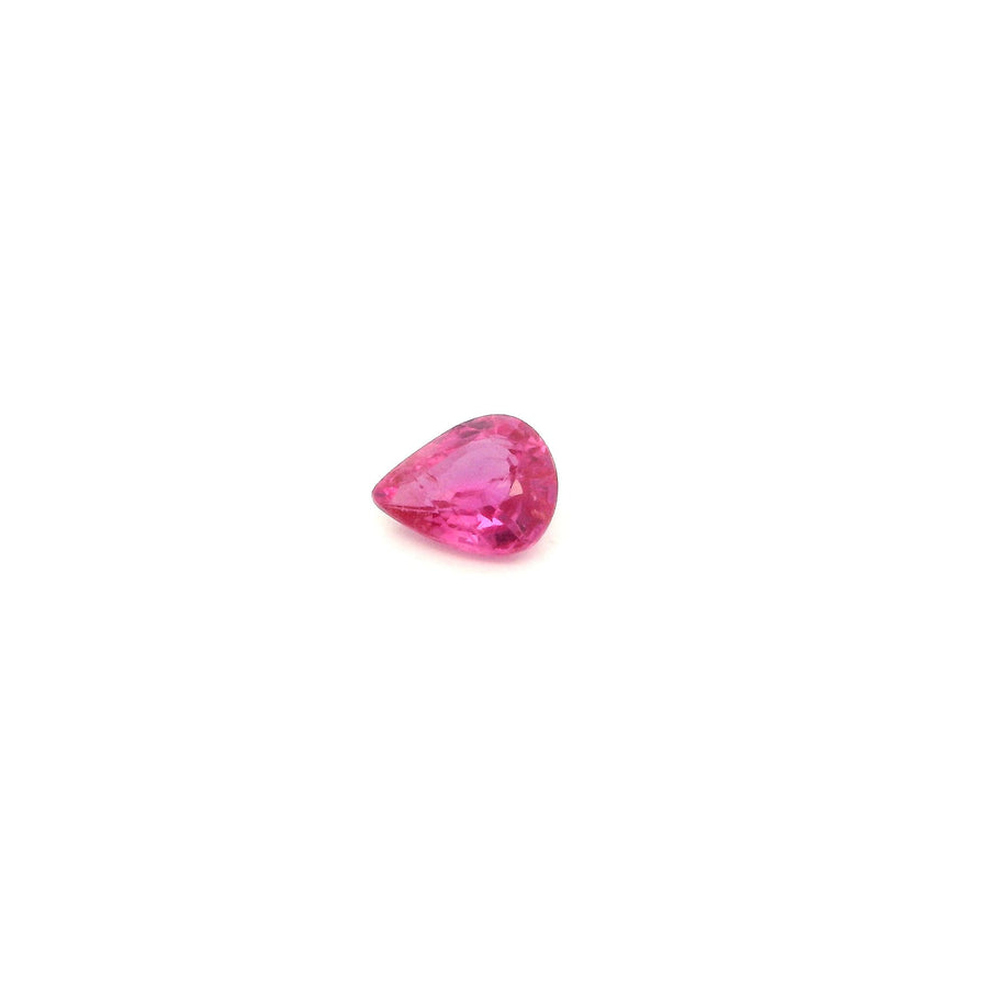 Pear Red Ruby 0.49ct loose gemstone