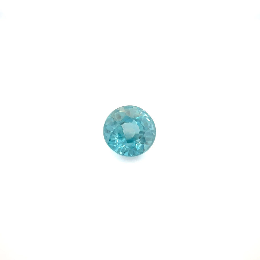 Round Blue Zircon 1.01ct loose gemstone