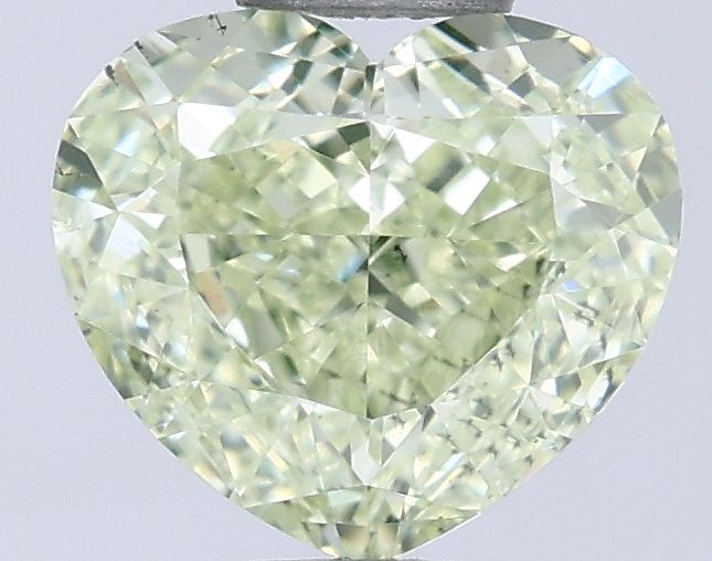 Heart Fancy Light Yellow Green Natural Diamond 0.81ct SI1 loose diamond