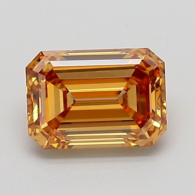 Emerald Fancy Light Yellowish Brown Lab-grown Diamond 1.04ct VVS2 loose diamond