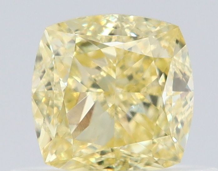 Cushion Fancy Yellow Natural Diamond 0.6ct VVS2 loose diamond