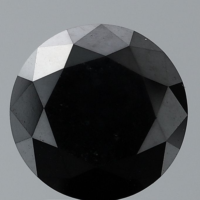 Round Black Natural Diamond 0.84ct VVS2 loose diamond