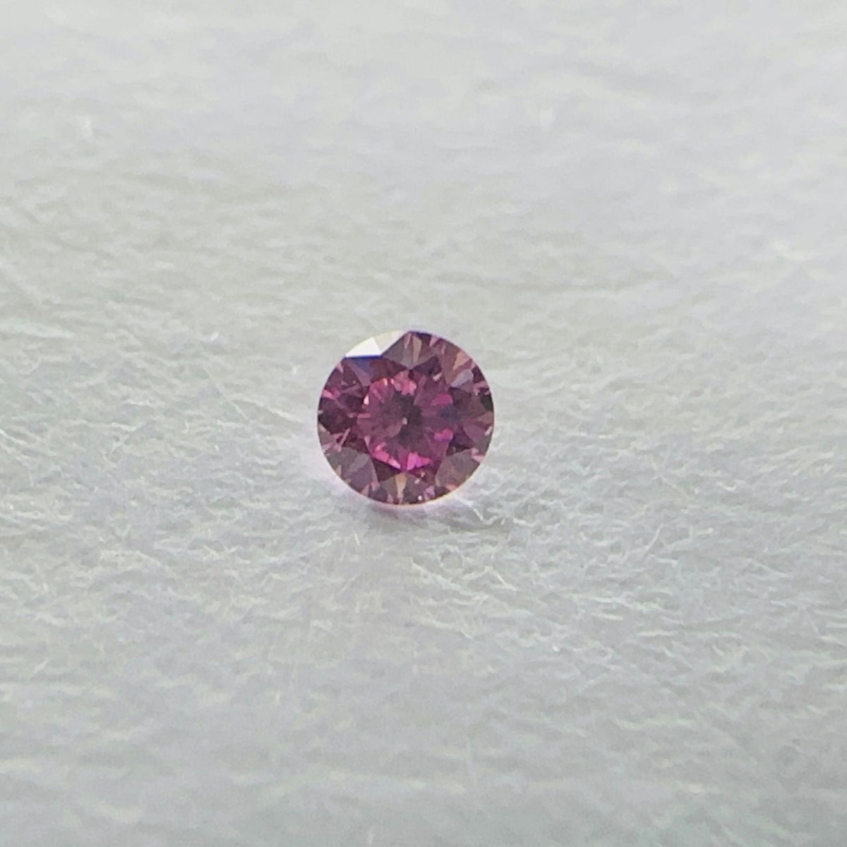 Round Fancy Vivid Purplish Pink Natural Diamond 0.08ct loose diamond