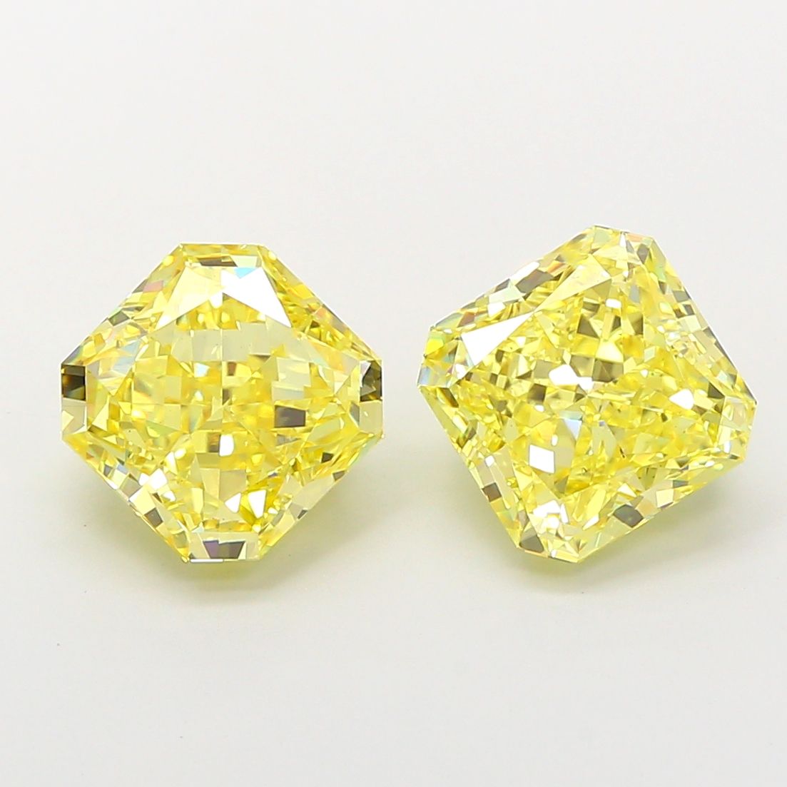 Square Radiant Fancy Intense Yellow Lab-grown Diamond 3.02ct VS1 loose diamond