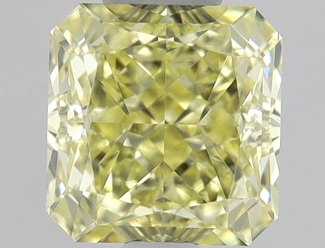 Square Radiant Fancy Yellow Natural Diamond 0.56ct VVS2 loose diamond