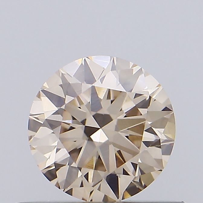 Round Fancy Light Brown Lab-grown Diamond 0.51ct VVS2 loose diamond
