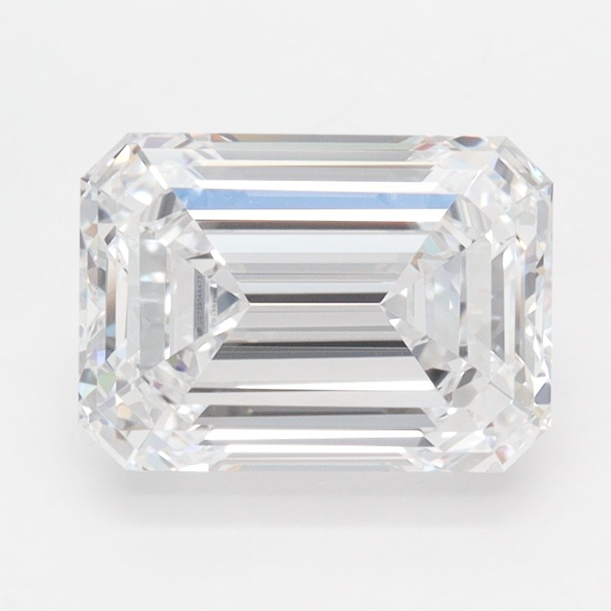 Emerald Lab-Grown Diamond 2.87ct D IF