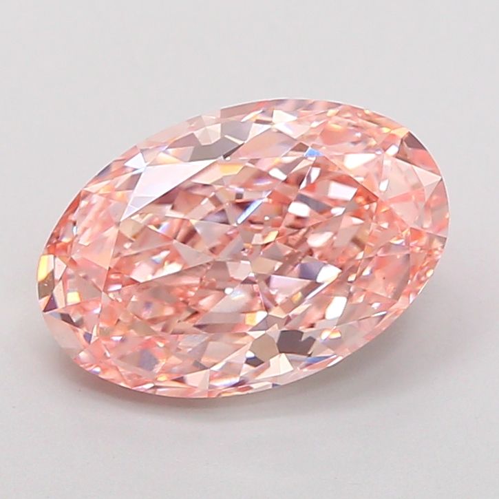 Oval Fancy Vivid Pink Lab-grown Diamond 3.21ct VS1 loose diamond