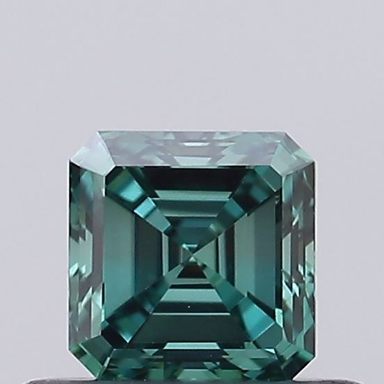 Asscher Fancy Vivid Green Lab-grown Diamond 0.35ct VS1 loose diamond