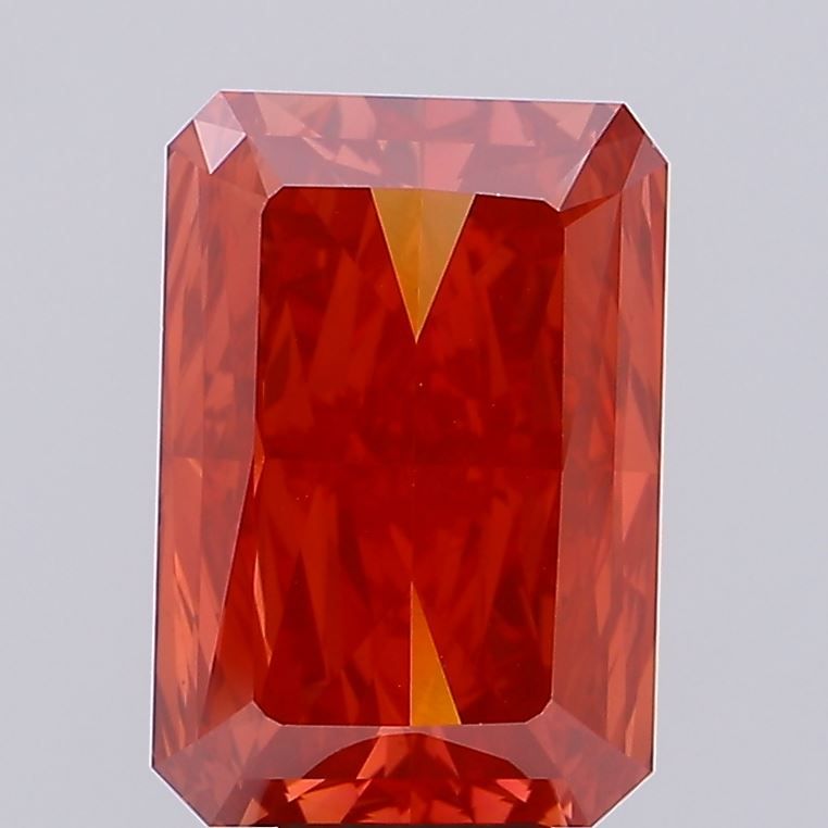 Radiant Fancy Vivid Red Lab-grown Diamond 10.21ct VS1 loose diamond