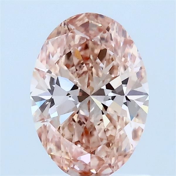 Oval Fancy Pinkish Brown Lab-grown Diamond 1ct VS1 loose diamond