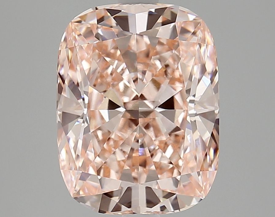Cushion Fancy Vivid Pink Lab-grown Diamond 3.62ct VVS2 loose diamond