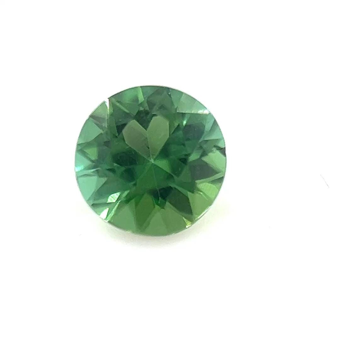 Round Green Tourmaline 0.38ct loose gemstone