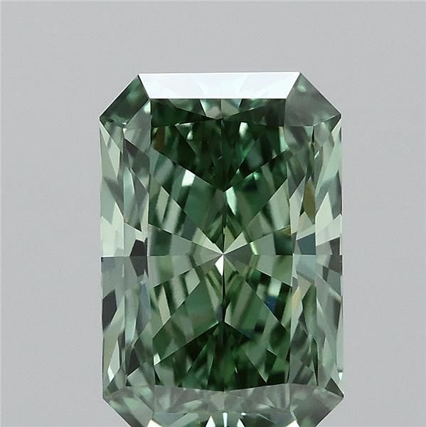 Radiant Fancy Vivid Green Lab-grown Diamond 1.13ct VVS1 loose diamond