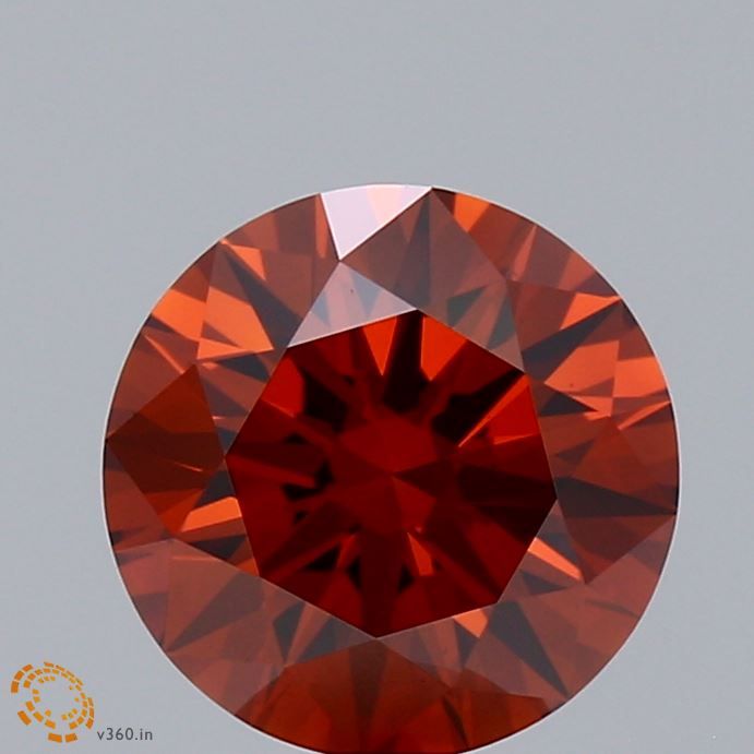 Round Fancy Deep Orange Lab-grown Diamond 2.01ct VS1 loose diamond
