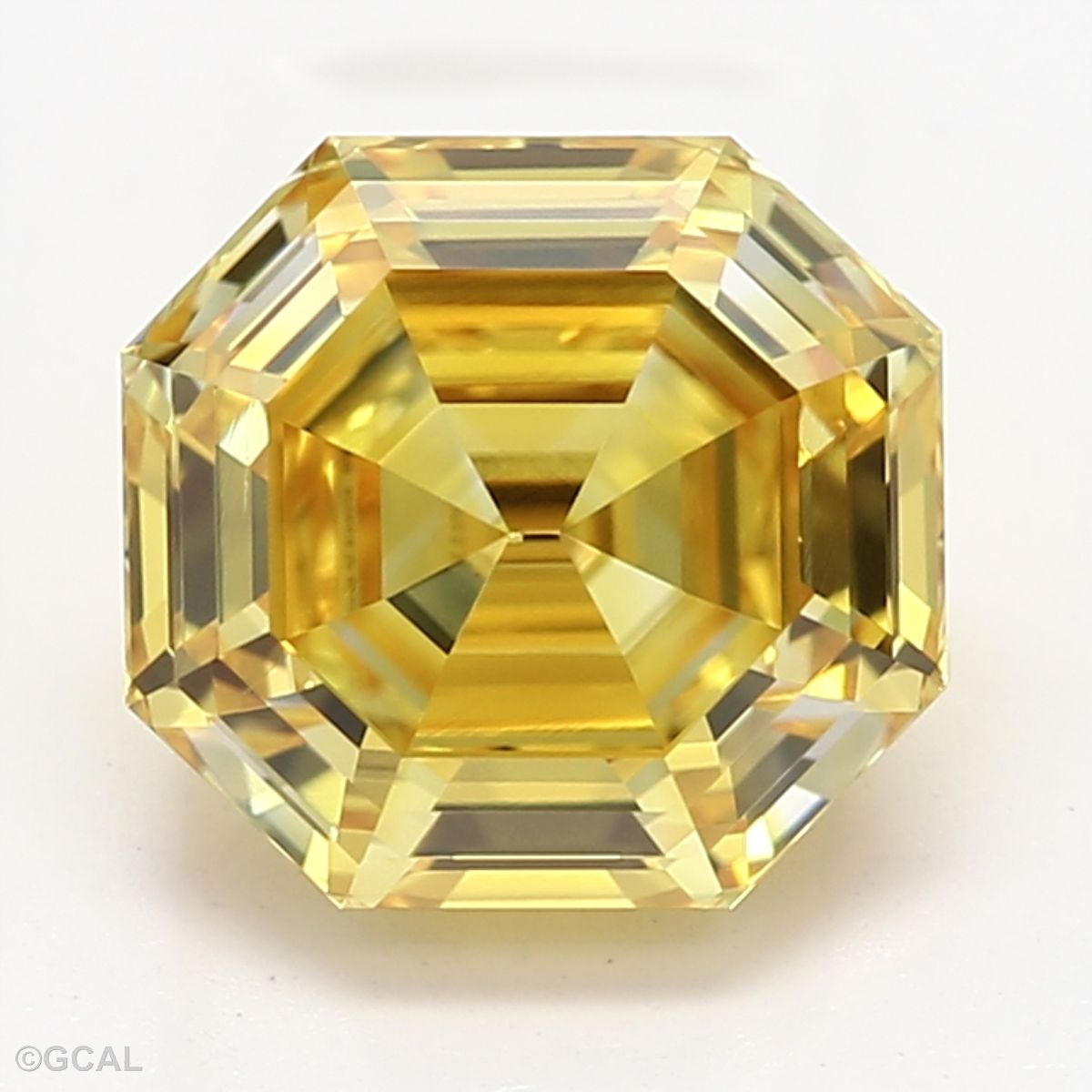Octagonal Fancy Vivid Yellow Lab-grown Diamond 1.1ct VS2 loose diamond