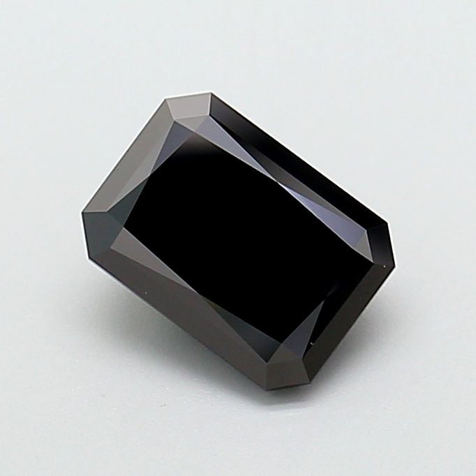 Radiant Fancy Black Lab-grown Diamond 1.55ct loose diamond