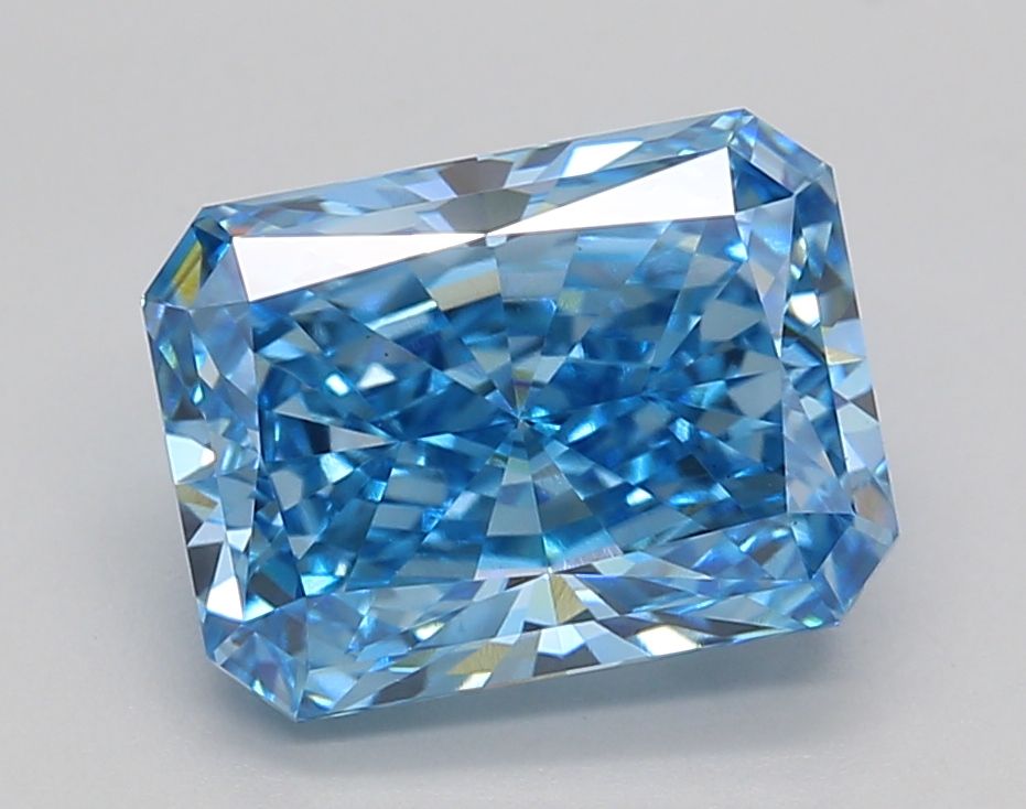 Radiant Fancy Vivid Blue Lab-grown Diamond 3.23ct VS1 loose diamond