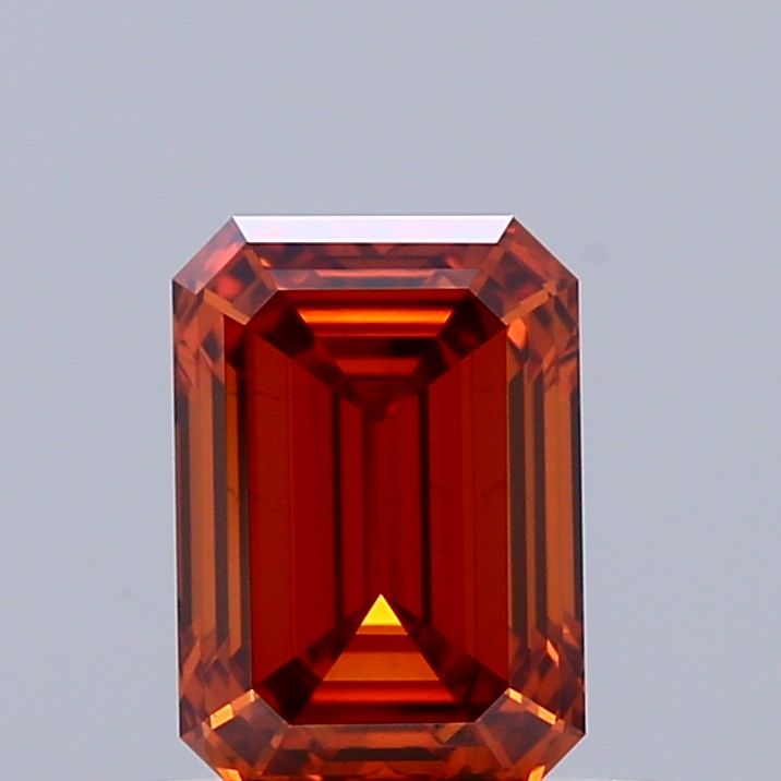Emerald Fancy Vivid Orange Lab-grown Diamond 0.97ct VS1 loose diamond