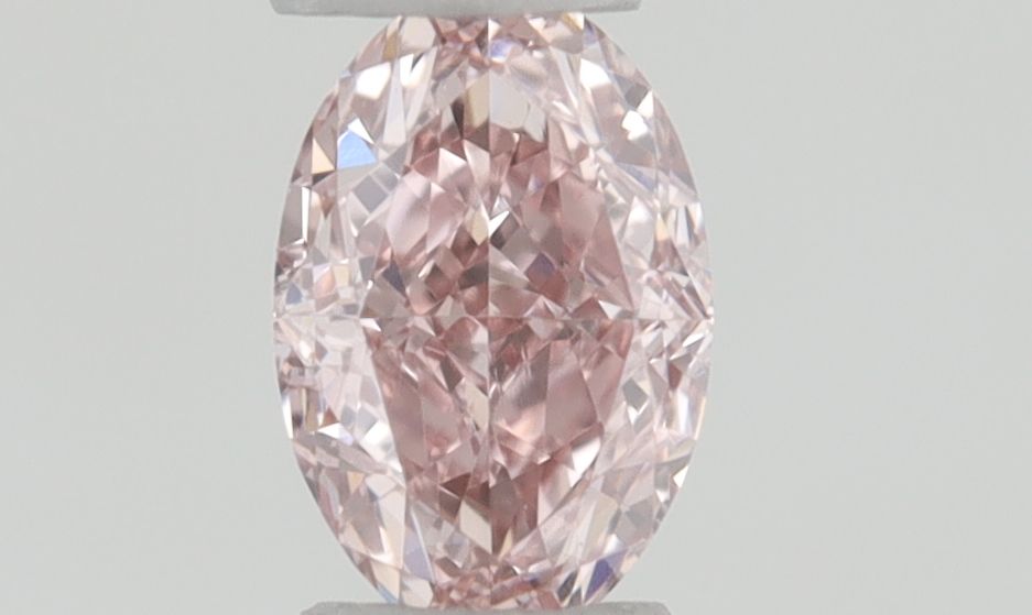 Oval Fancy Intense Pink Natural Diamond 0.12ct loose diamond