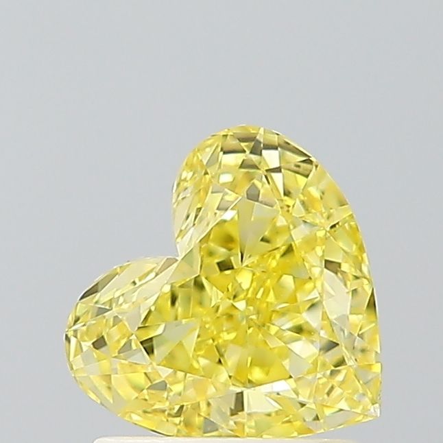 Heart Fancy Vivid Yellow Lab-grown Diamond 1.22ct VS1 loose diamond