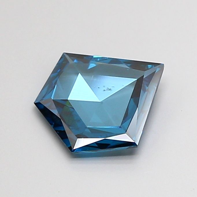 Pentagonal Fancy Vivid Blue Lab-grown Diamond 1.3ct SI1 loose diamond