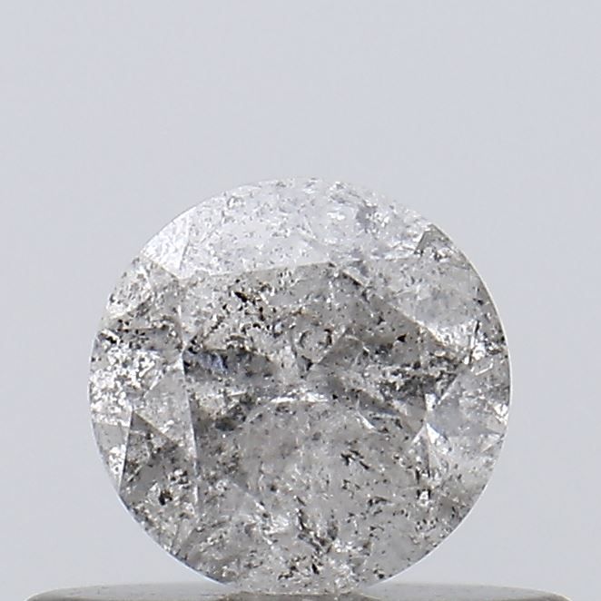 Round Salt And Pepper Natural Diamond 0.39ct I3 loose diamond
