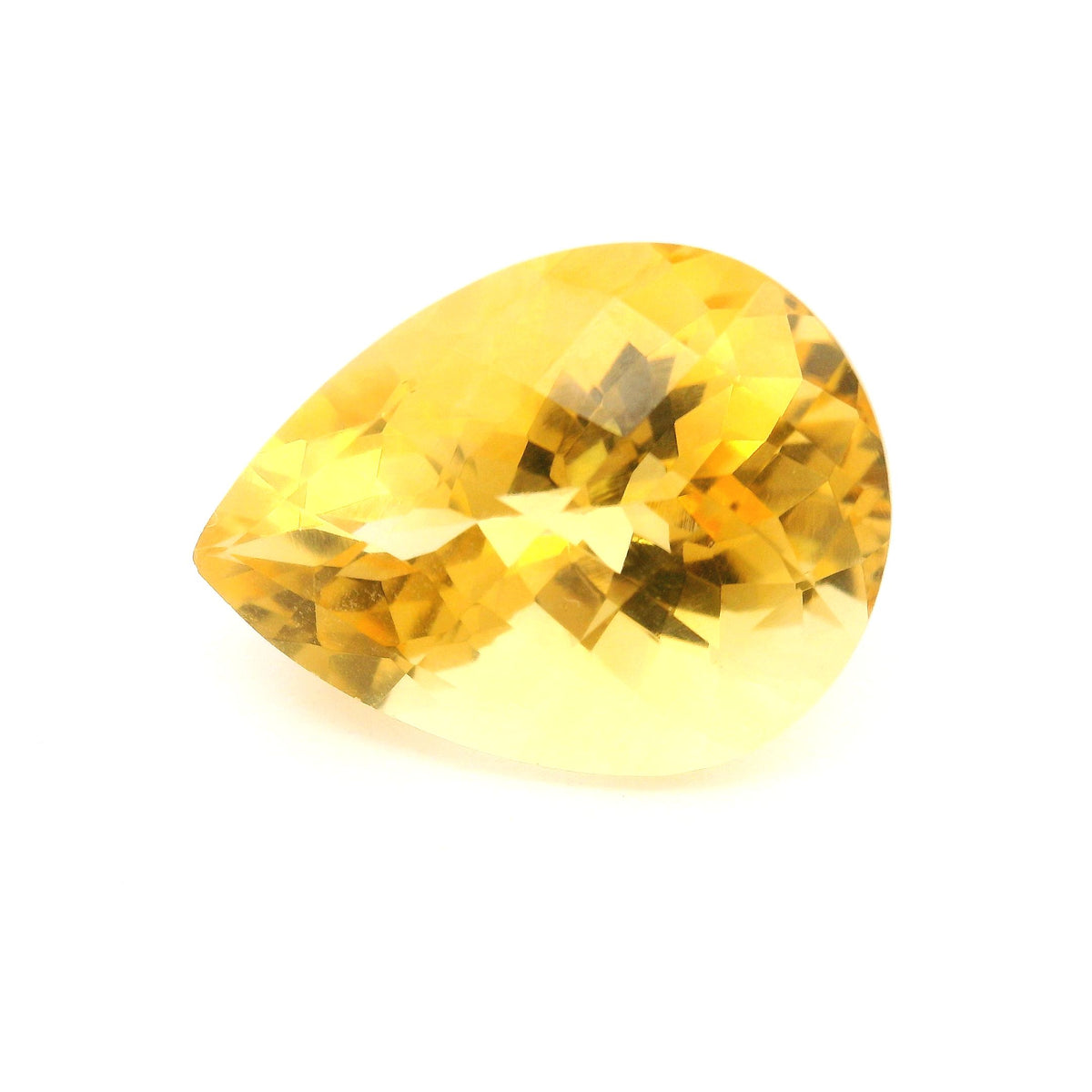 Pear Yellow Citrine 14.06ct loose gemstone