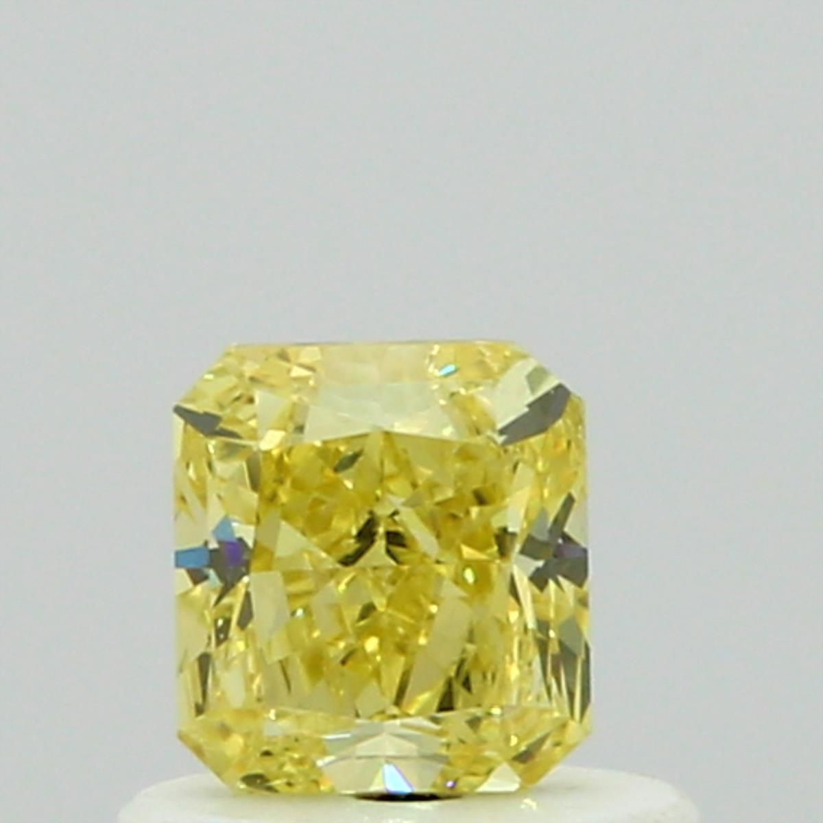 Radiant Fancy Intense Yellow Natural Diamond 0.51ct SI1 loose diamond