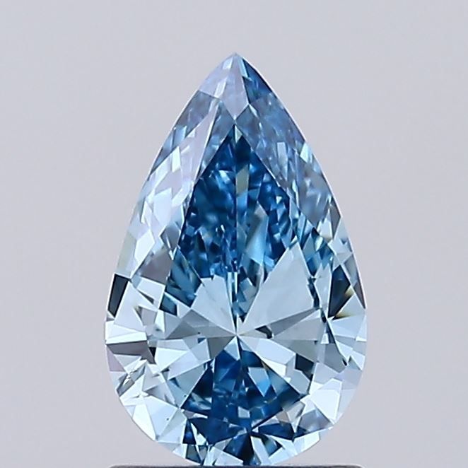 Pear Fancy Vivid Blue Lab-grown Diamond 1ct VS1 loose diamond