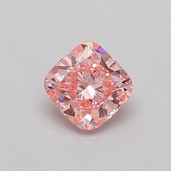 Cushion Fancy Vivid Pink Lab-grown Diamond 0.38ct VS1 loose diamond