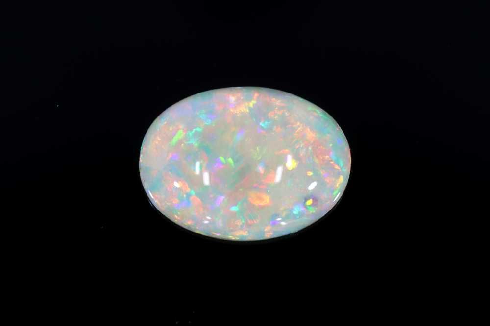 Oval Multi_color Opal 1.37ct loose gemstone