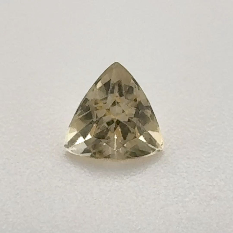 Trilliant Yellow Topaz 0.51ct loose gemstone