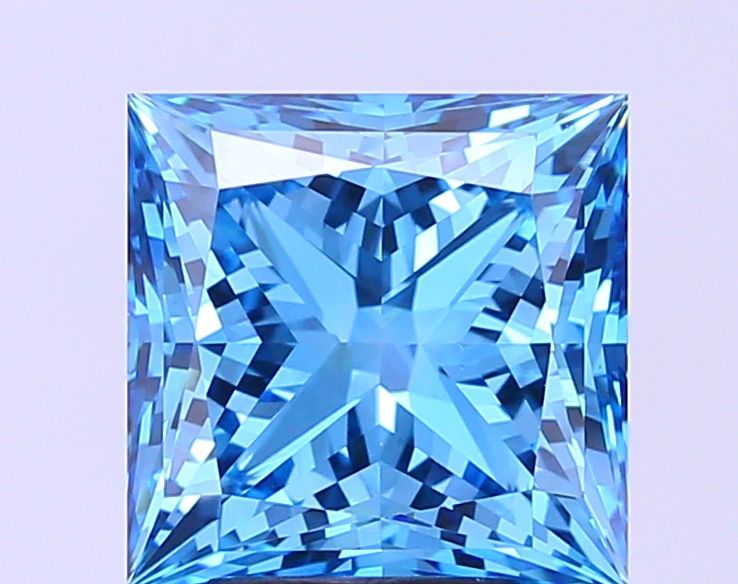 Princess Fancy Vivid Blue Lab-grown Diamond 5.02ct VS1 loose diamond