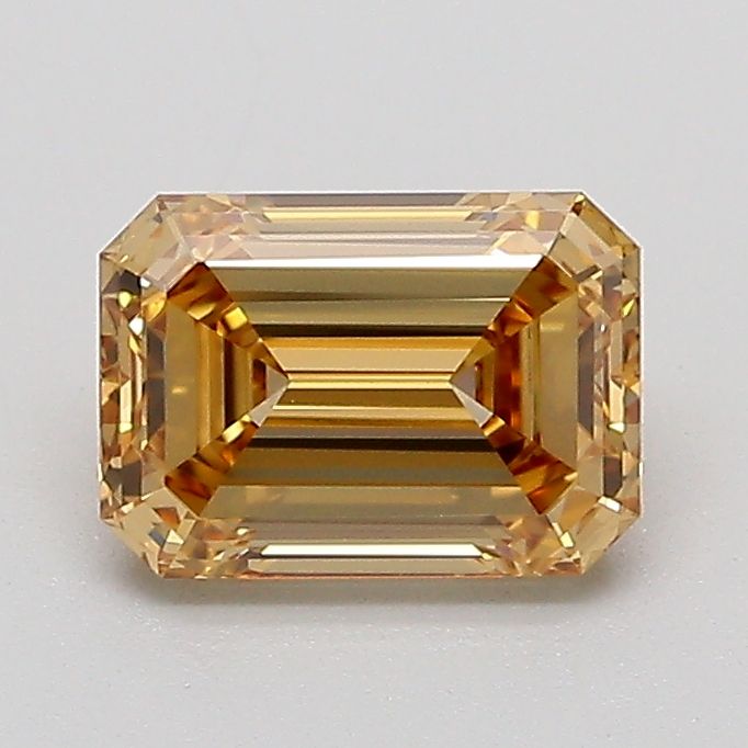 Emerald Fancy Light Yellowish Brown Lab-grown Diamond 1.11ct VVS1 loose diamond