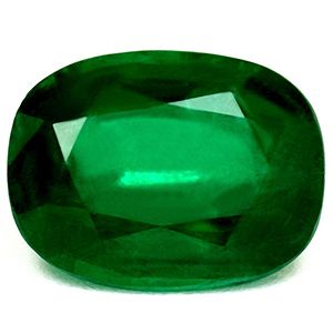 Cushion Green Emerald 2.56ct loose gemstone