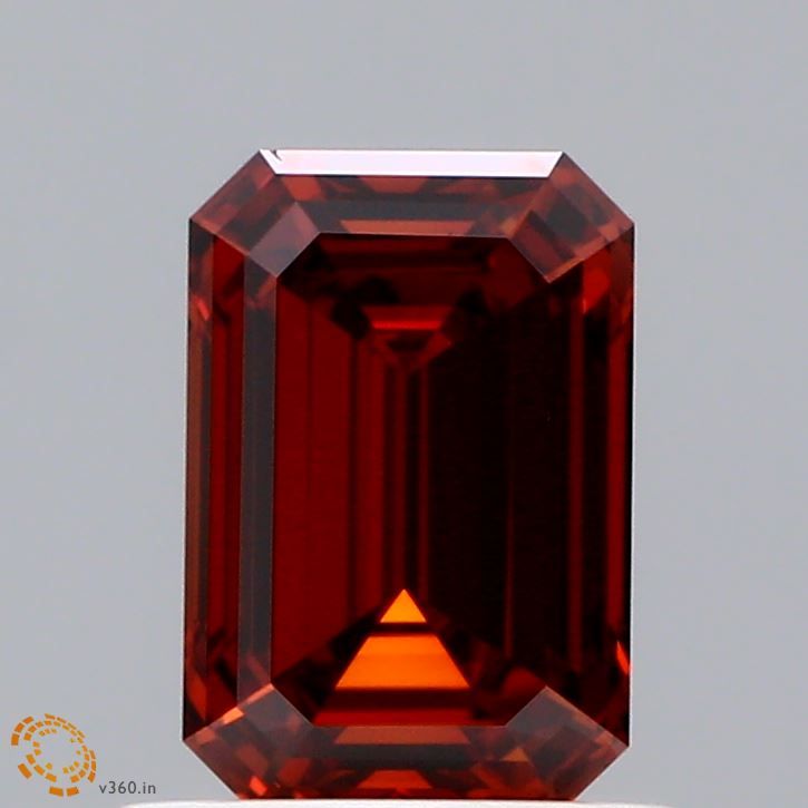 Emerald Fancy Deep Orange Lab-grown Diamond 1.01ct VS1 loose diamond