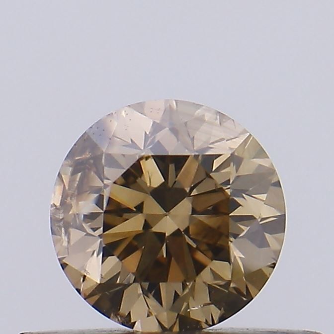 Round Fancy Brown Natural Diamond 0.35ct SI2 loose diamond