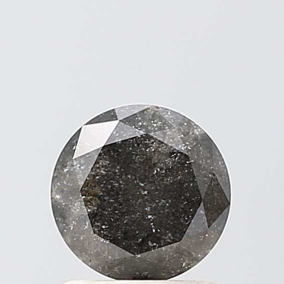 Round Salt And Pepper Natural Diamond 0.89ct VVS2 loose diamond