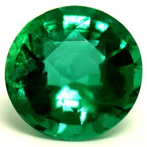 Round Green Emerald 1.34ct loose gemstone
