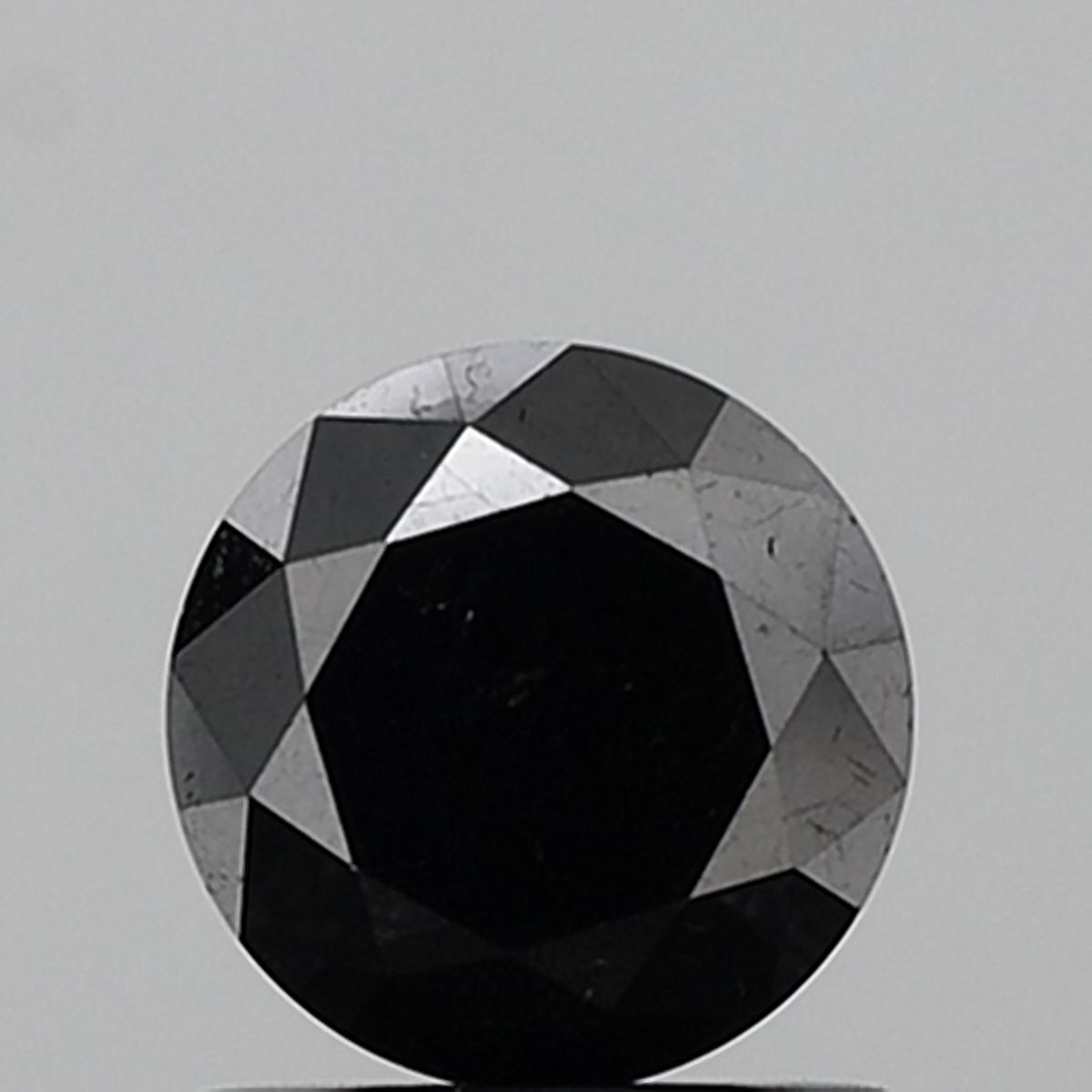 Round Fancy Black Natural Diamond 1.06ct VVS2 loose diamond