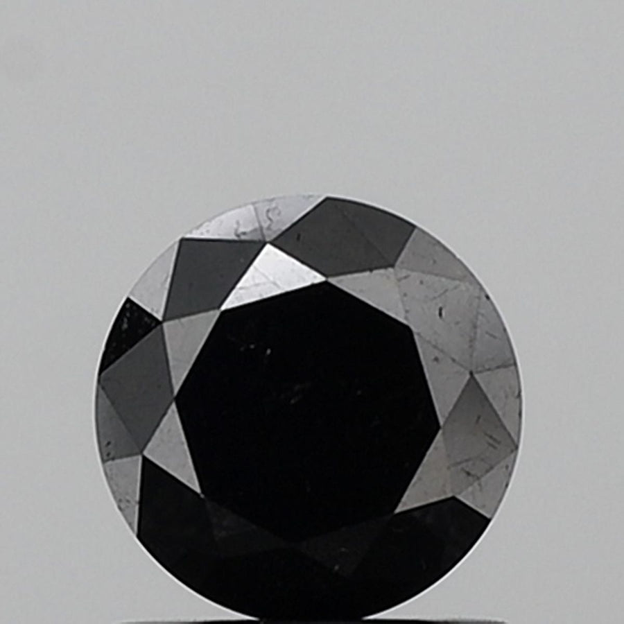 Round Fancy Black Natural Diamond 1.06ct VVS2 loose diamond