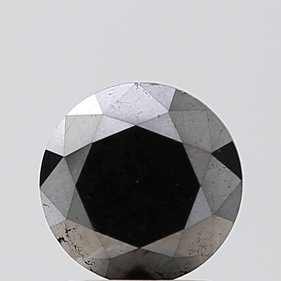 Round Black Natural Diamond 1.96ct VS1 loose diamond