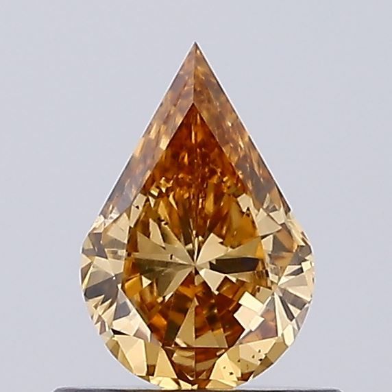 Pear Fancy Brown Lab-grown Diamond 0.53ct VS2 loose diamond