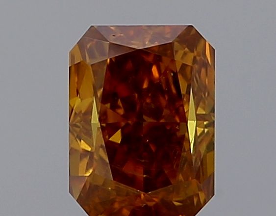 Radiant Fancy Deep Brownish Yellowish Orange Natural Diamond 0.47ct SI2 loose diamond